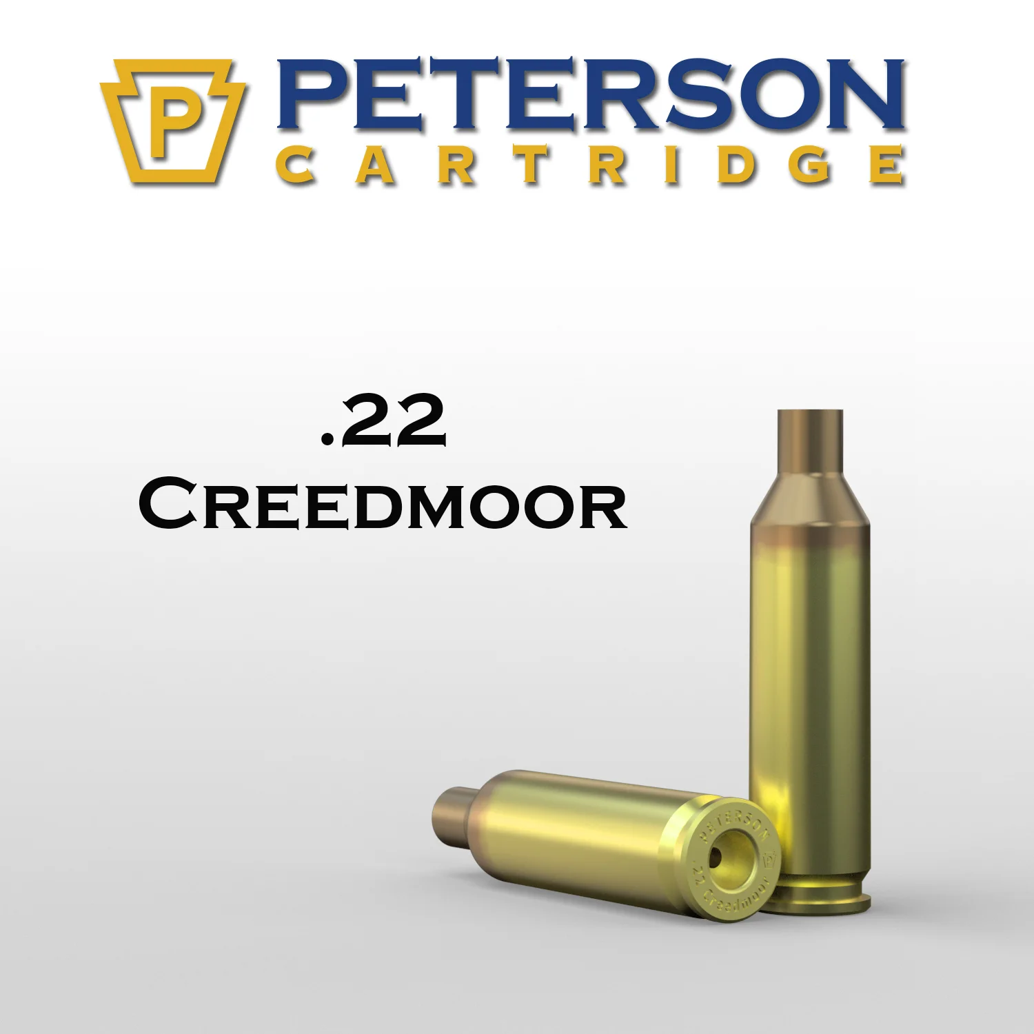 (image for) Peterson Cartridge 22 Creedmoor Unprimed Brass 50ct