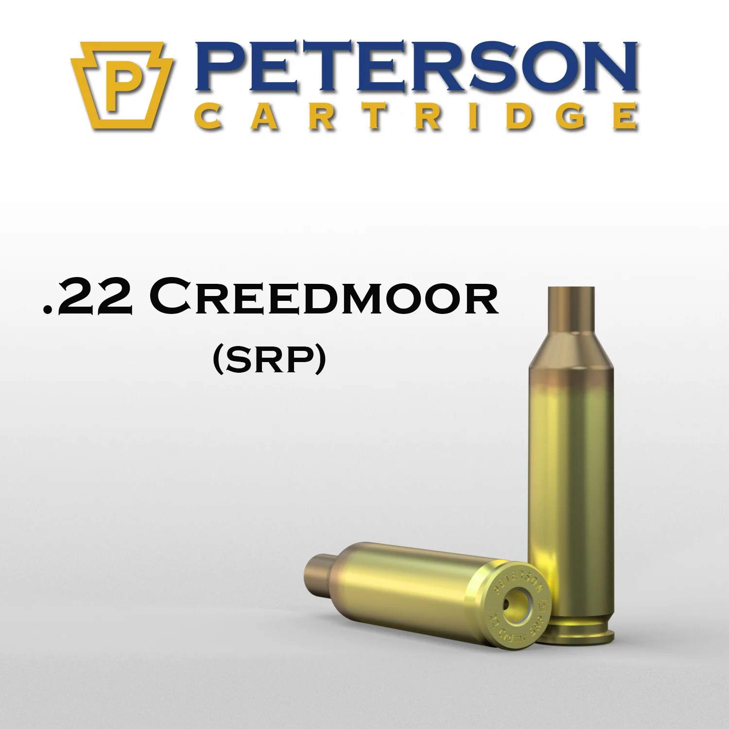 (image for) Peterson Cartridge 22 Creedmoor SRP Unprimed Brass 50ct