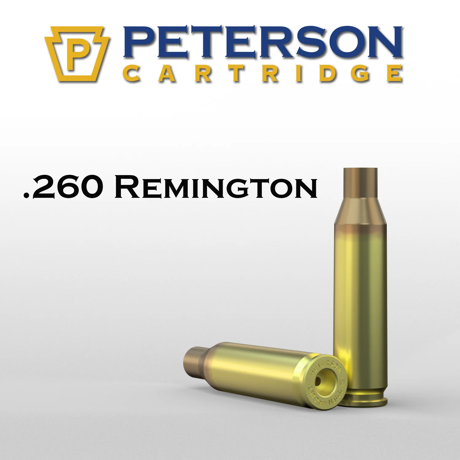 (image for) Peterson Cartridge 260 Remington Unprimed Brass 50ct