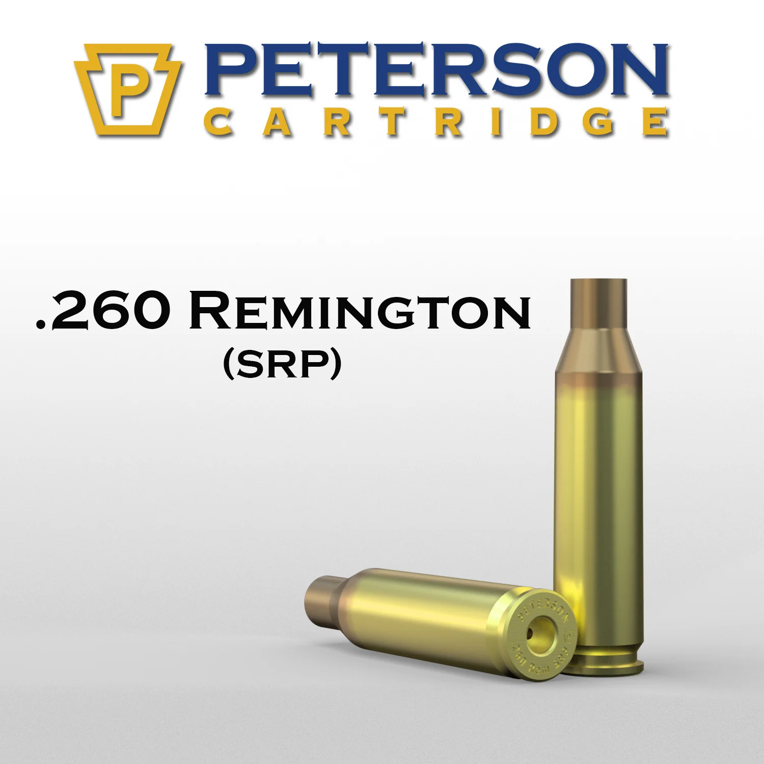 (image for) Peterson Cartridge 260 Remington SRP Unprimed Brass 50ct