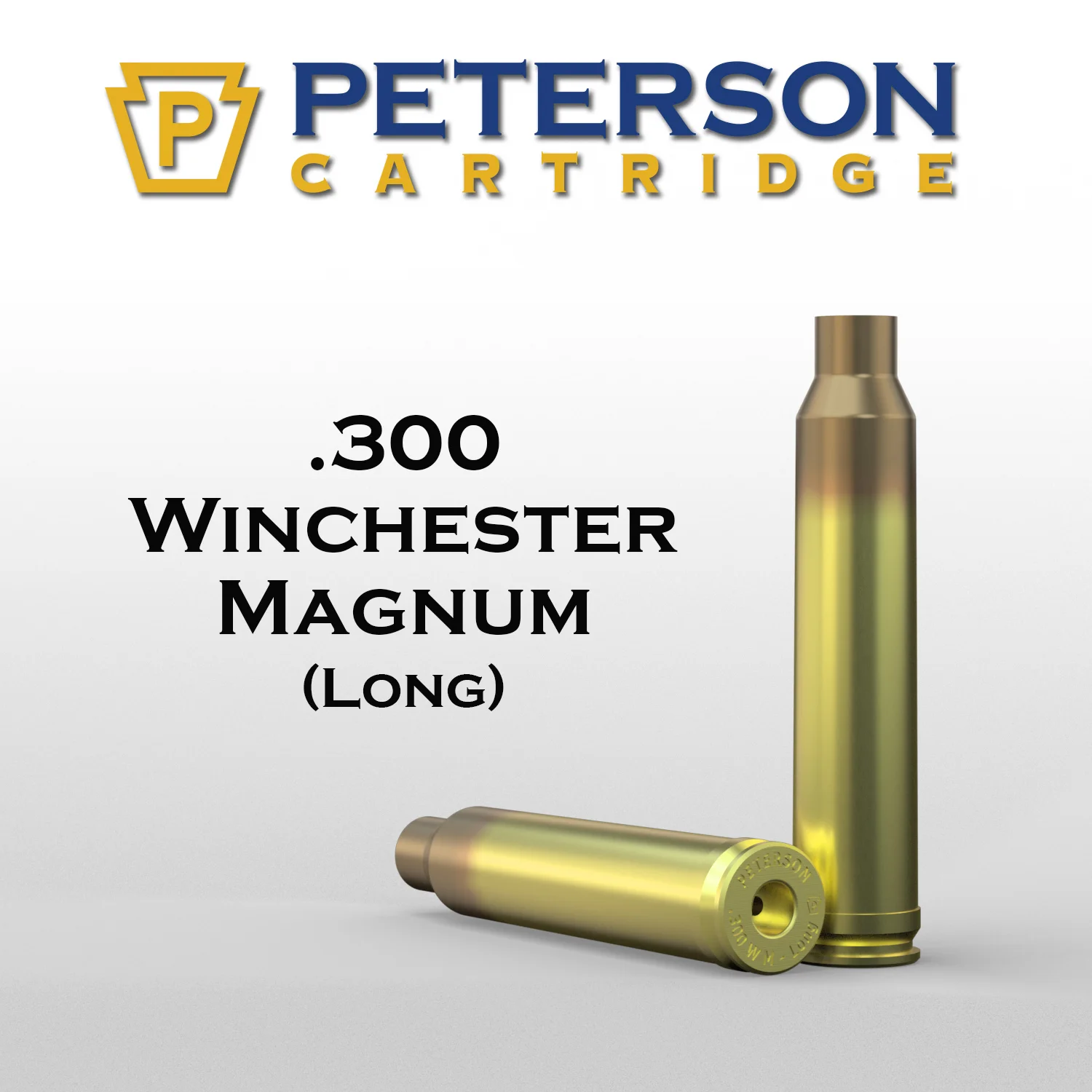 (image for) Peterson Cartridge 300 Winchester Magnum Long Unprimed Brass 50ct