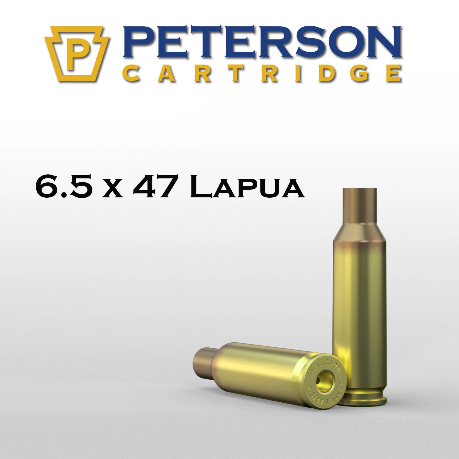 (image for) Peterson Cartridge 6.5x47 Lapua Unprimed Brass 50ct