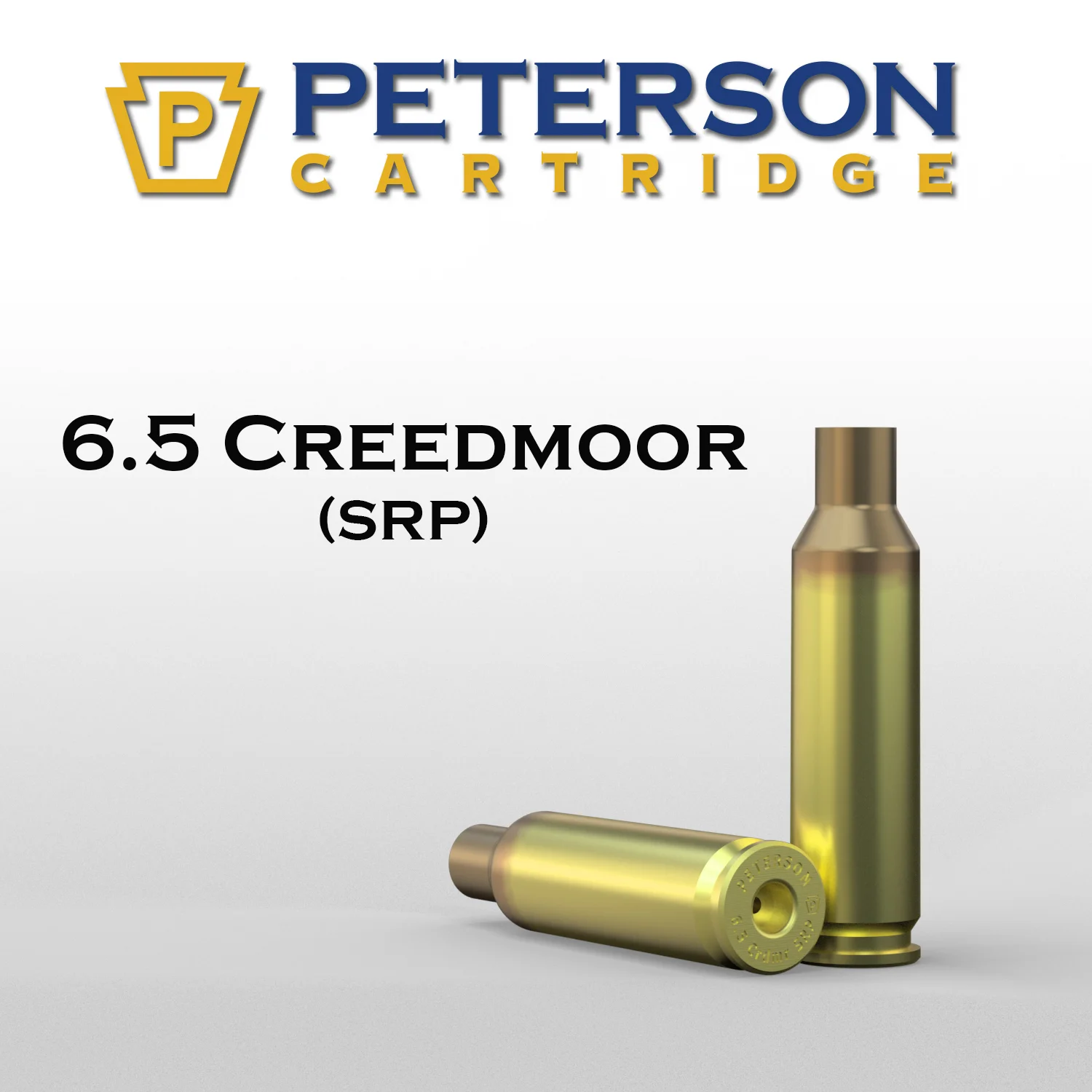 (image for) Peterson Cartridge 6.5 Creedmoor Unprimed Brass 50ct